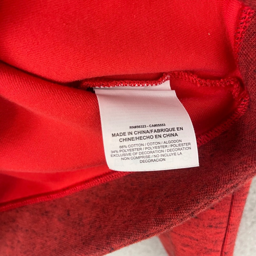 Nike Tech Fleece Hoodie Kids size Medium Red Full Zip Heathered Athletic Jacket - Picture 4 of 7